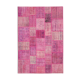 Tapis oriental vintage 206 cm x 304 cm rose patchwork