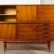High wooden and glass line of the 60s