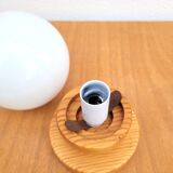 Revised 80s pine ball wall lamp