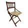 Chaise pliante vintage pour enfants, Italie, années 50