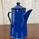 Cafetière émaillée bleue