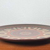 Large vintage ceramic wall plate from KMK Keramik Manufaktur Kupfermühle, 1970s.