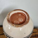 Terracotta vase with oriental decor
