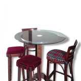 High stools bistro table
