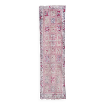 Vintage Turkish hallway rug 87x297 cm
