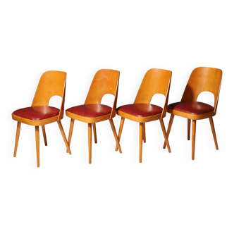 Chaises de salle à manger Mid Century par Radomír Hofman, années 1960, lot de 4