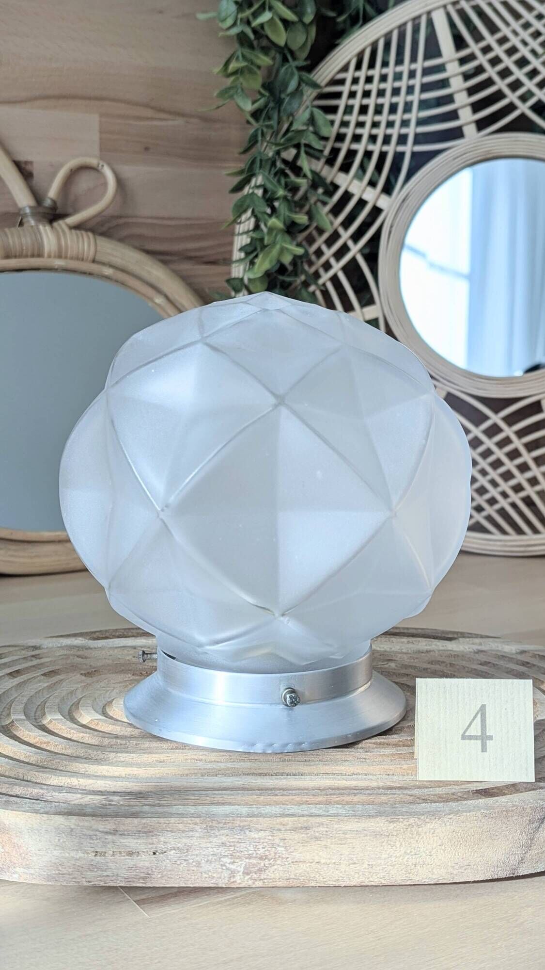 Plafonnier Art Déco géométrique
