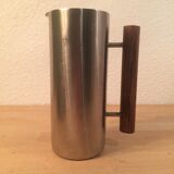 Pichet scandinave par Guy Degrenne inox et bois