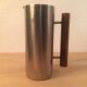 Scandinavian pitcher by Guy Degrenne stainless steel and wood