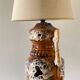 Lamp ceramic fat lava double lighting 70s