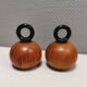 Pepper and salt grinders designed by nissen denmark in teak