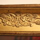 Miroir doré XIX Empire 75x130cm