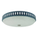 Rare large ceiling light by hillebrand 1960s textured glass blue metal fram