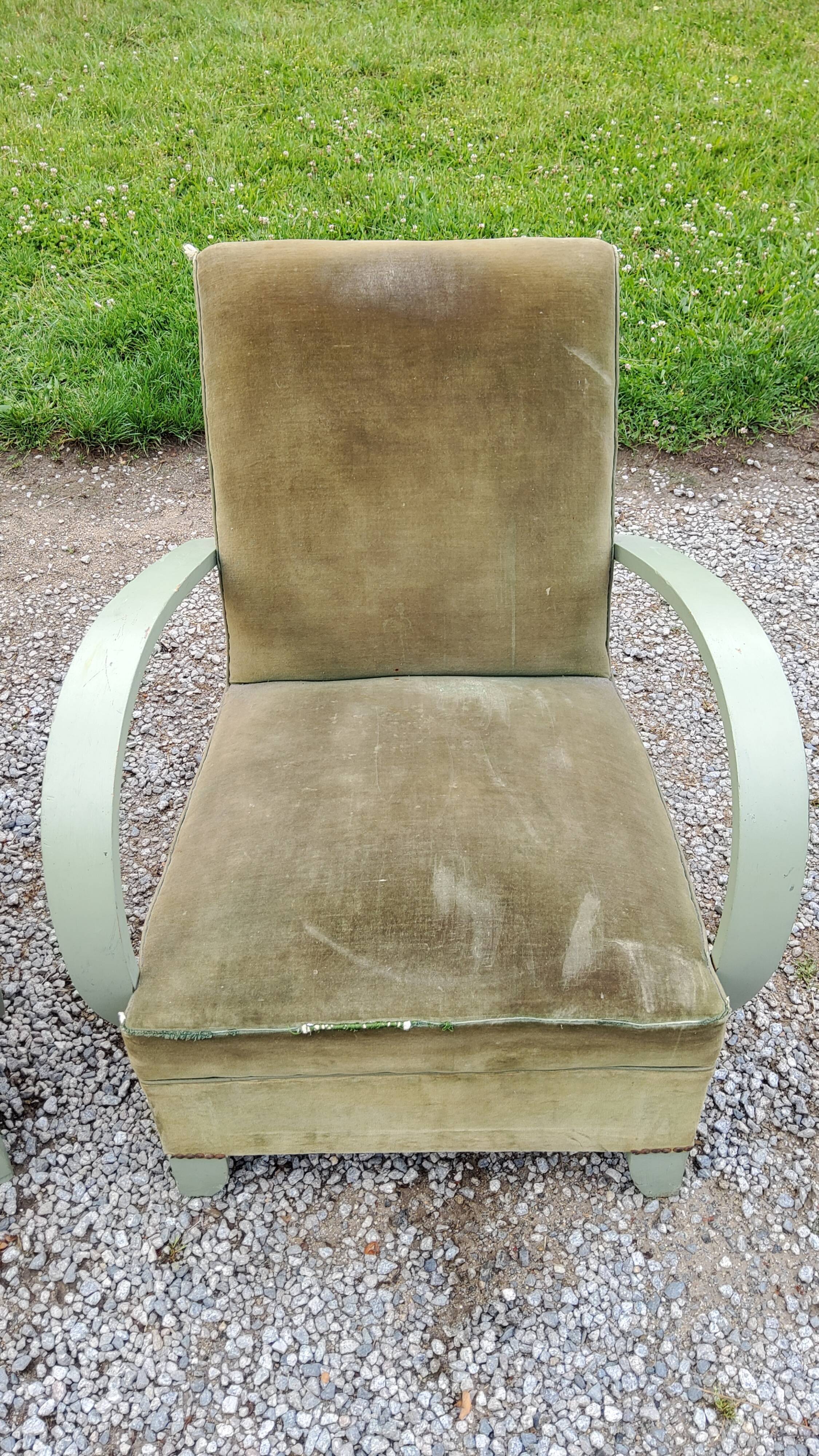 Pair of armchairs from the 30s/50s