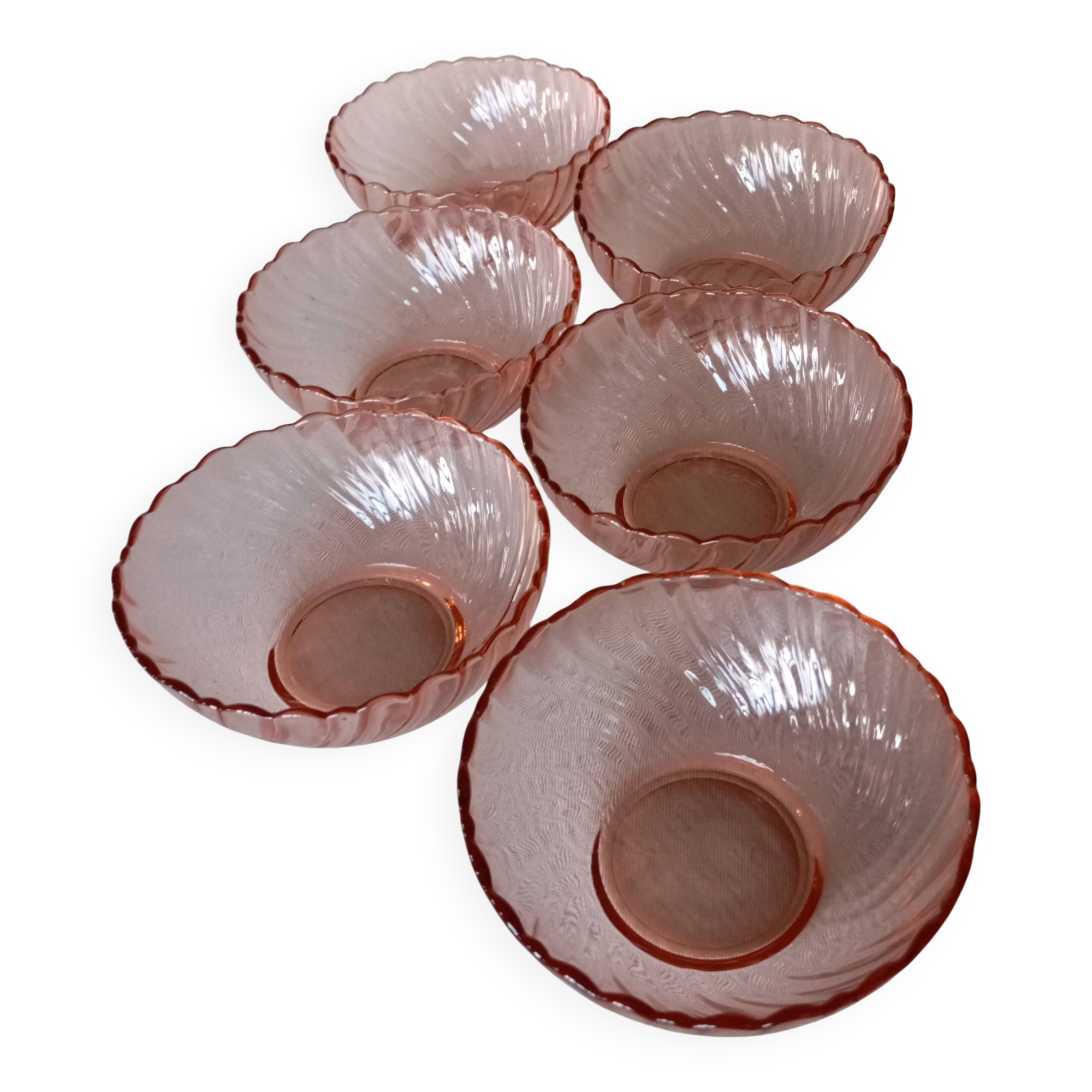 6 Rosaline Arcoroc bowls