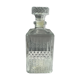 Vintage glass whiskey decanter H:22cm