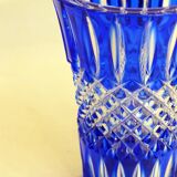 Cobalt blue cut vase