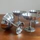 6 silver stainless steel ice cups