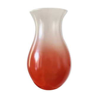 Vase bicolore en verre vintage