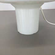 Original glass mushroom zebrano desk light by peill & putzler germany  1970s