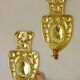 Large Baroque Style Mid-Century Brass Swedish Sconces
