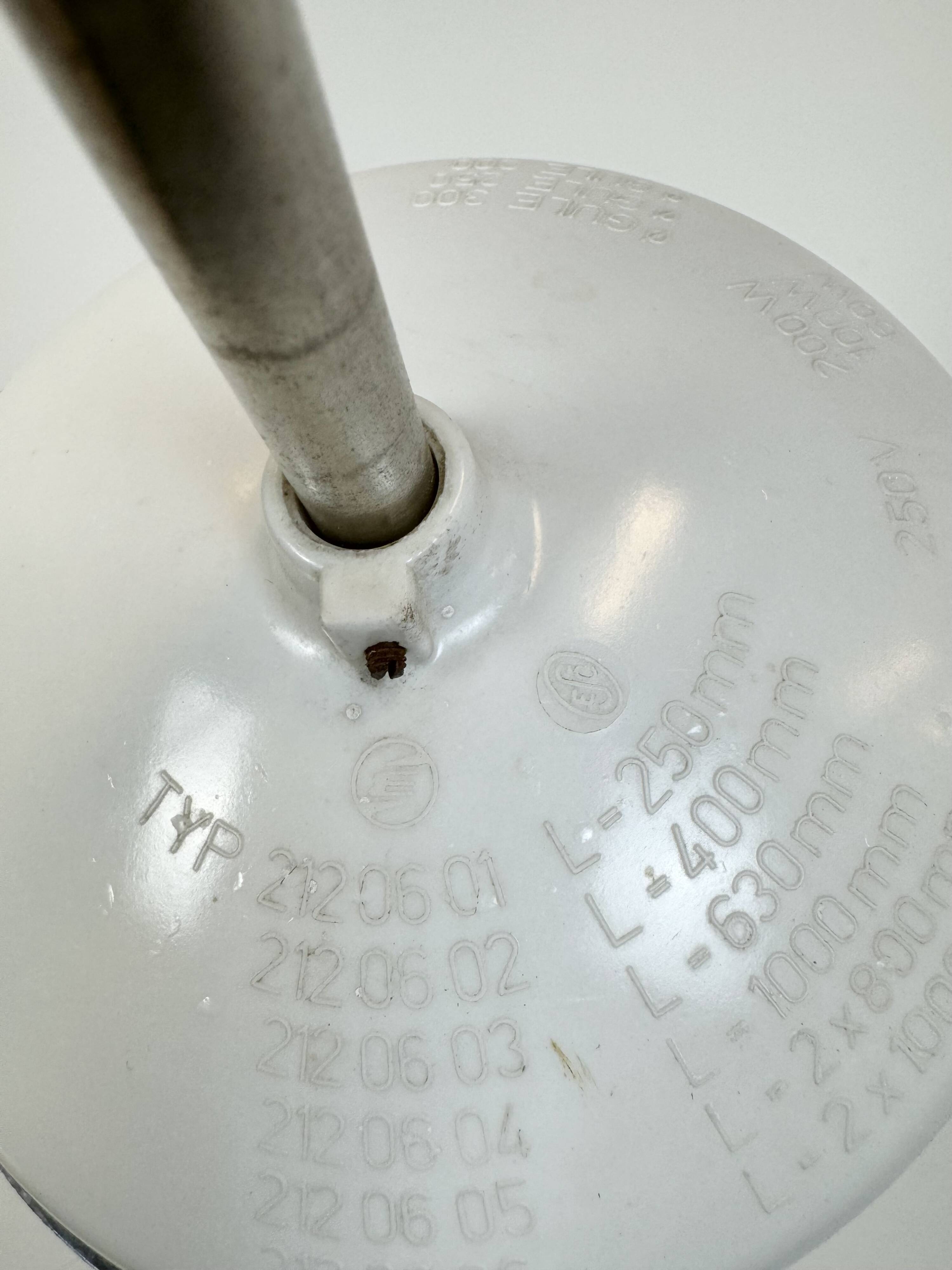 Vintage Chandelier with Milk Glass from Elektrosvit, 1960s