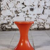 Dark orange Tam Tam stool by Henri Massonnet for Stamp, 1970