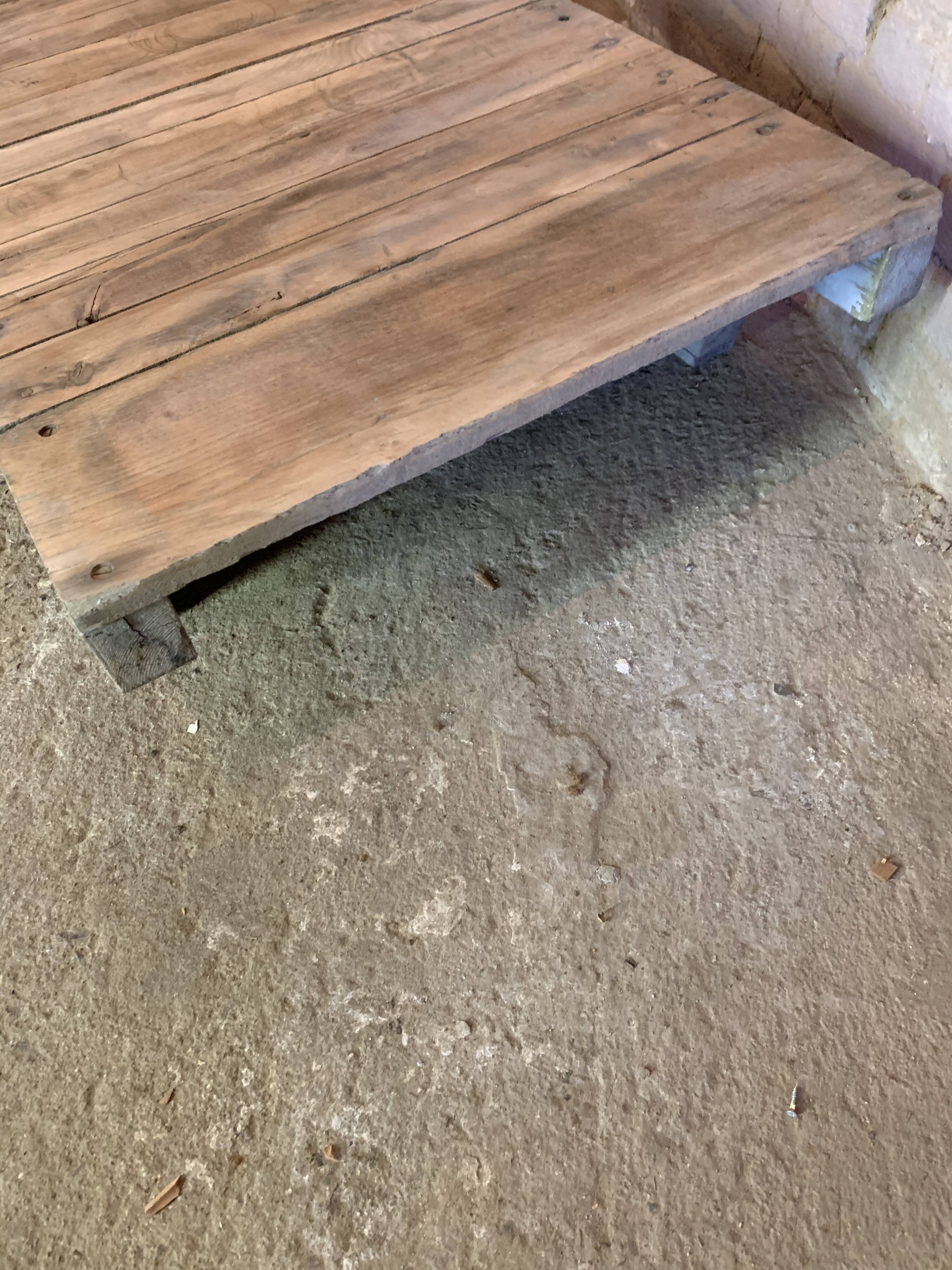 Industrial wooden coffee table