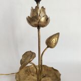 Table lamp "lotus flower" style hollywood regency