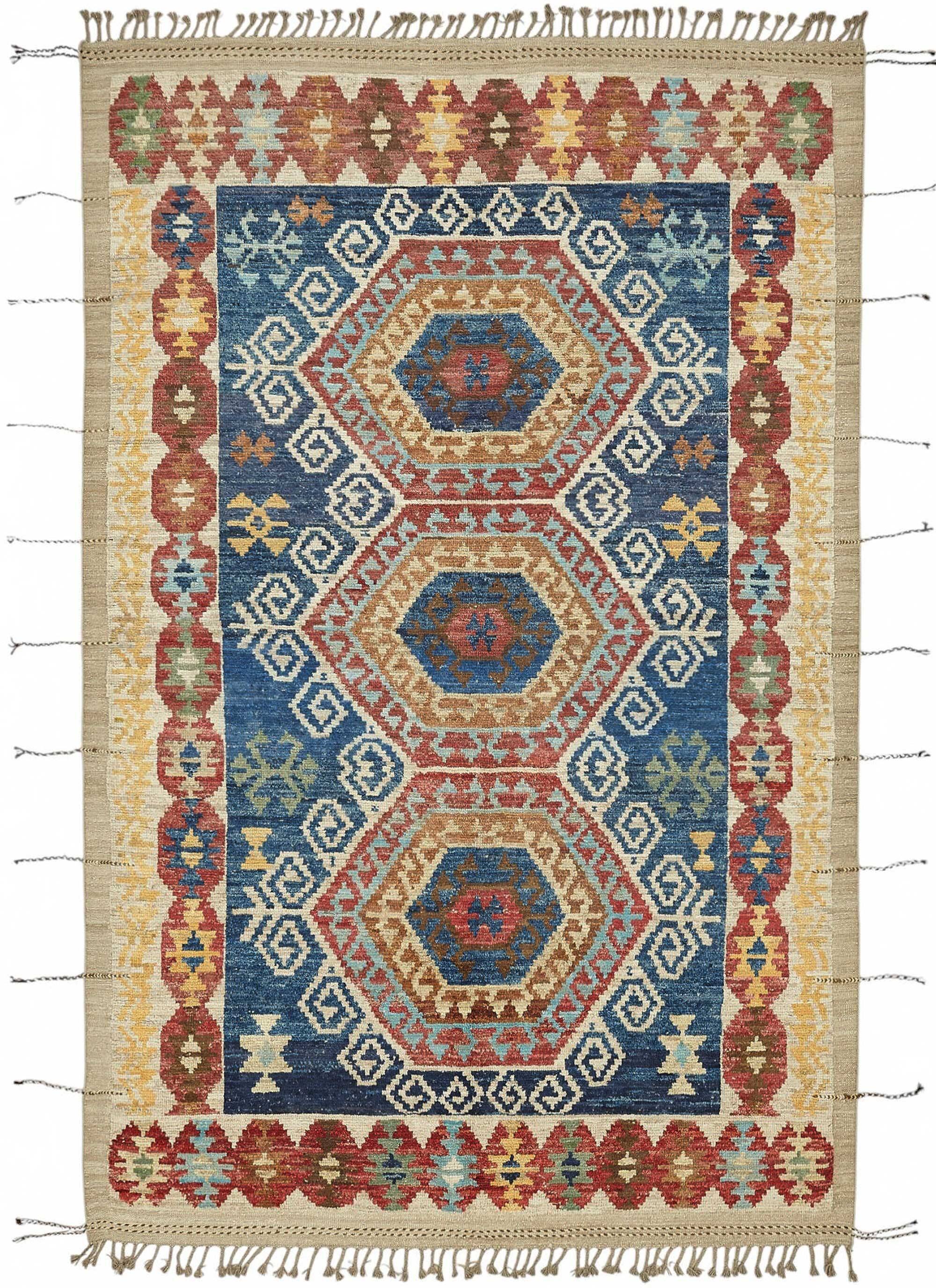 Handmade Turkish One of a Kind 200 cm x 312 cm Multicolor Wool Carpet