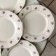 Set of 6 flat plates Digoin Sarreguemines 50s