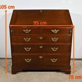 Commode scribanne en acajou massif, époque Géorgienne, Angleterre, XVIIIème s.