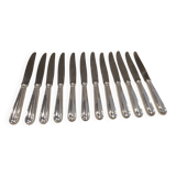12 silver-plated table knives by Christofle, Albi pattern