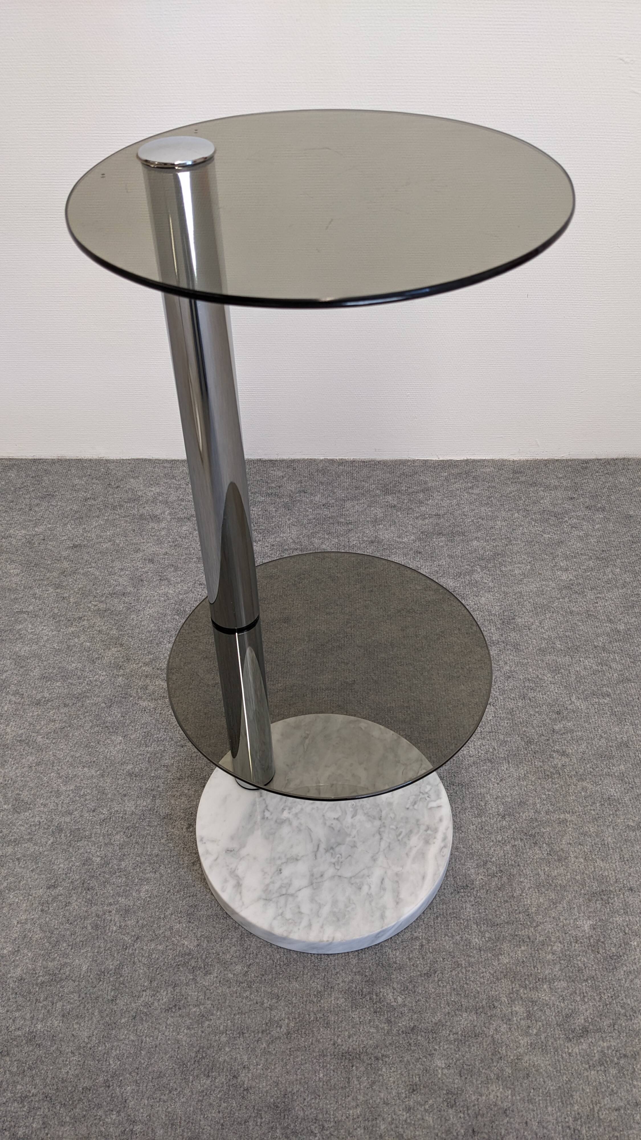 Space age side table or end table, France circa 1970.