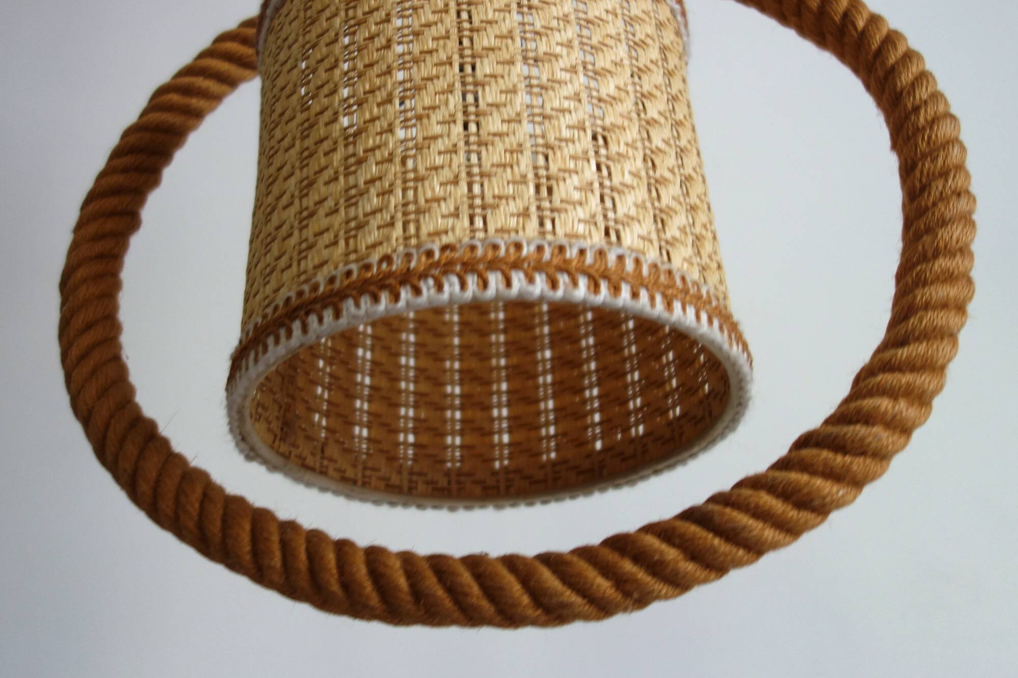 Rope suspension by Audoux Minet, France, 1950s