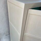 White and green cutter cabinet