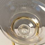 Bougeoir mural en métal plaqué or 24 carats et verre. par le danois altecco