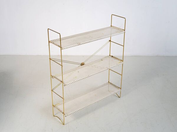 bibliothèque à 3 plateaux, France 1950