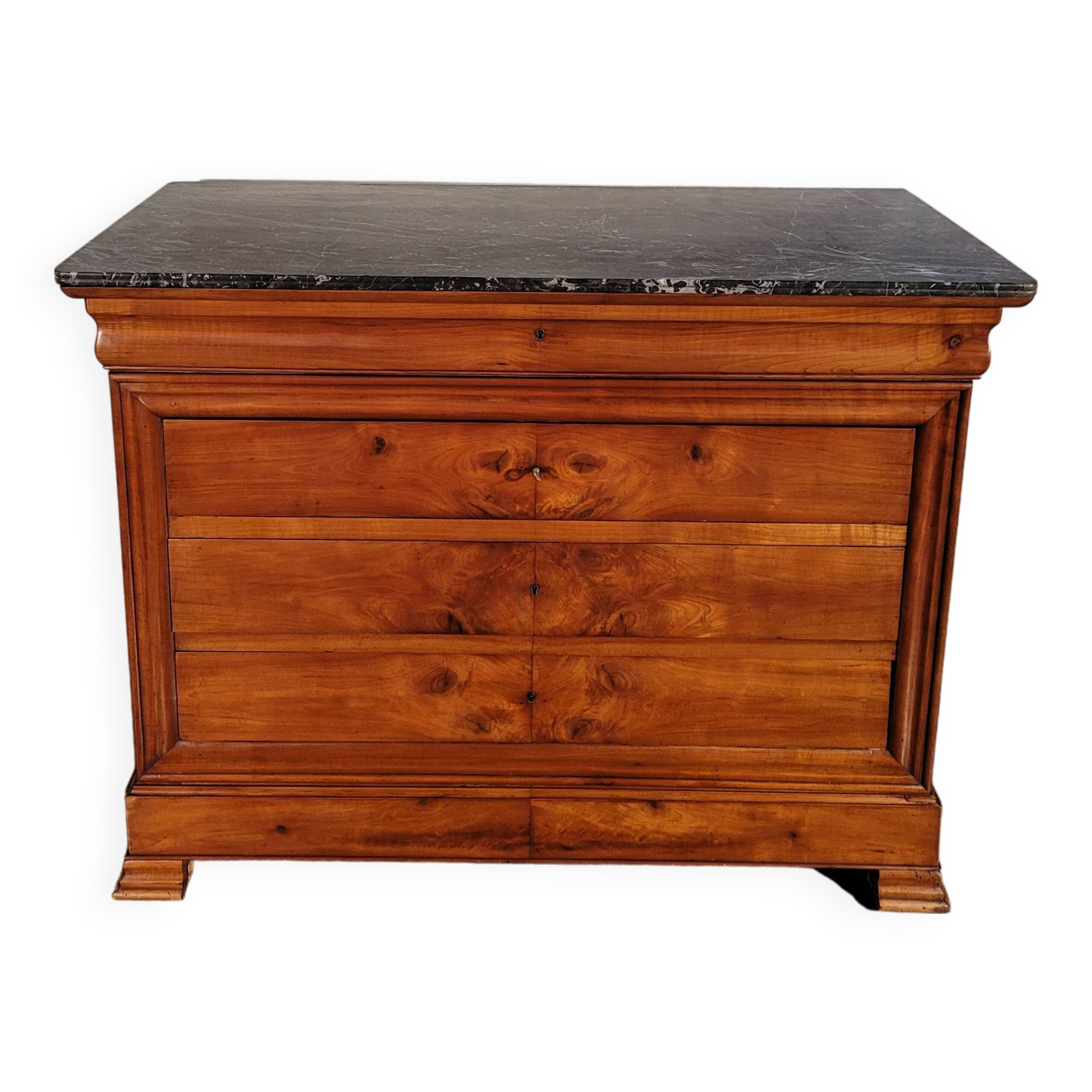 Commode époque Louis Philippe en merisier massif