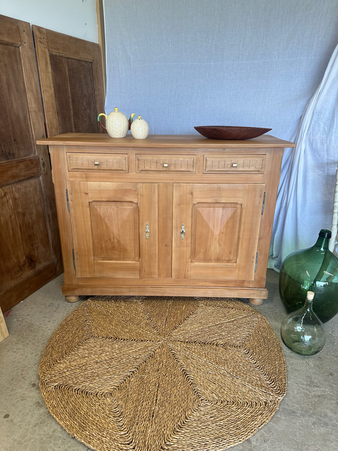 Antique solid cherry wood furniture