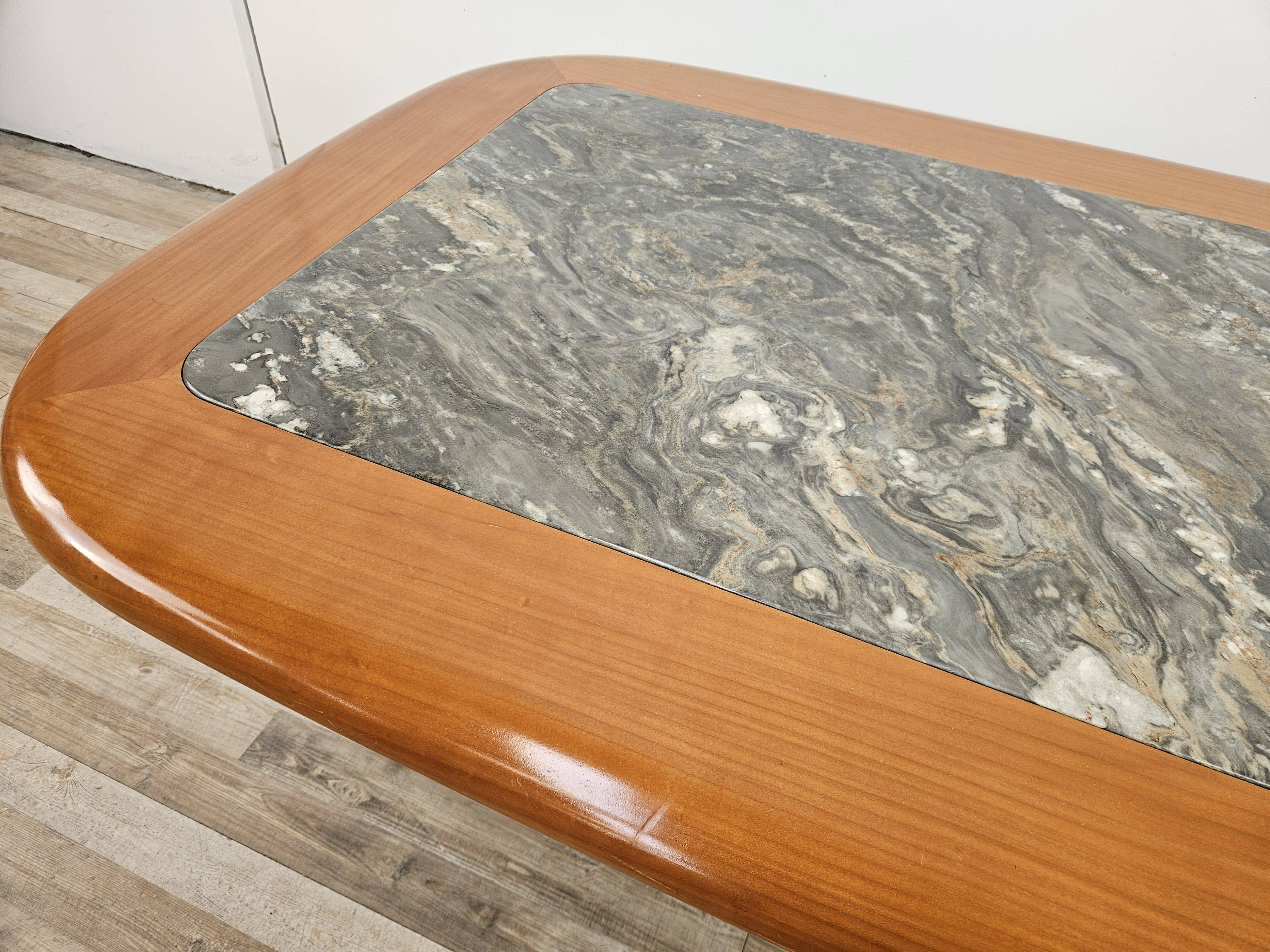 Coffee table with marble top by Hohnert Design, Germany, 1960