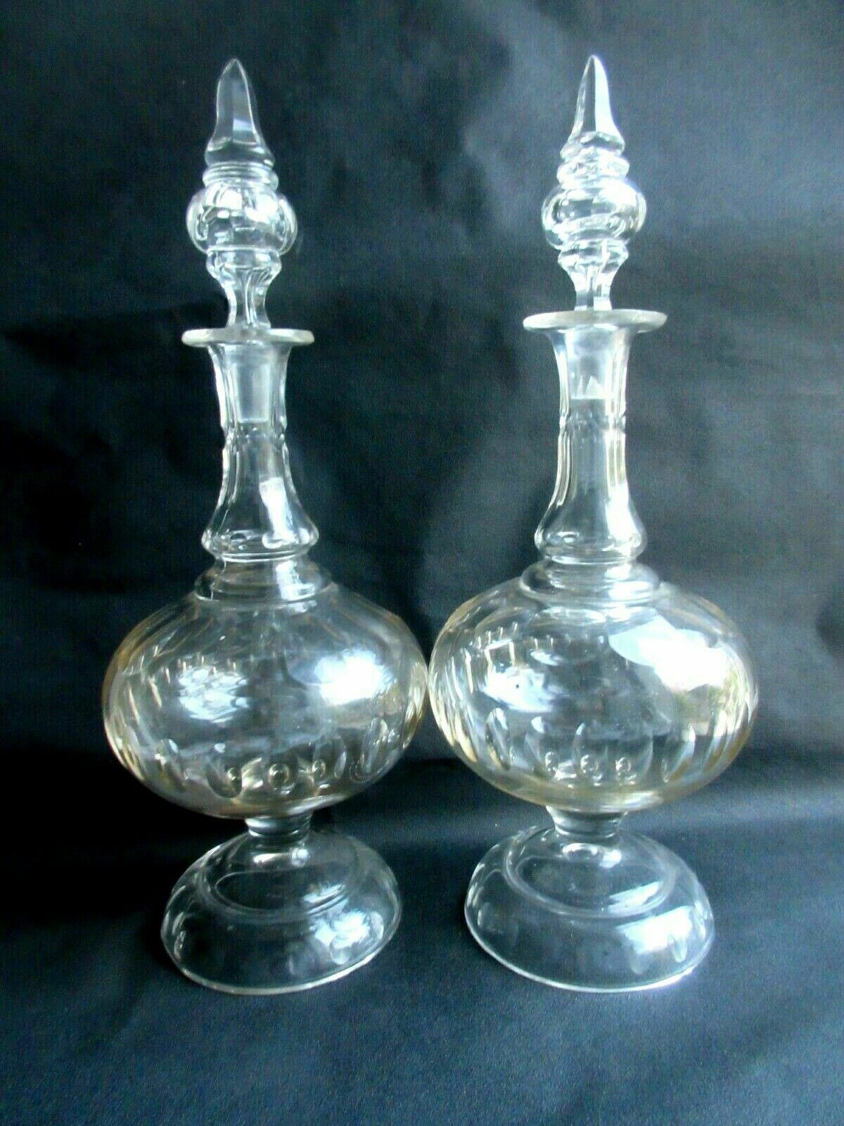 Carafe Baccarat, St Louis cristal incolore taillé, Napoléon III