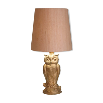 Vintage table lamp, nice golden metal 1970, Belgium