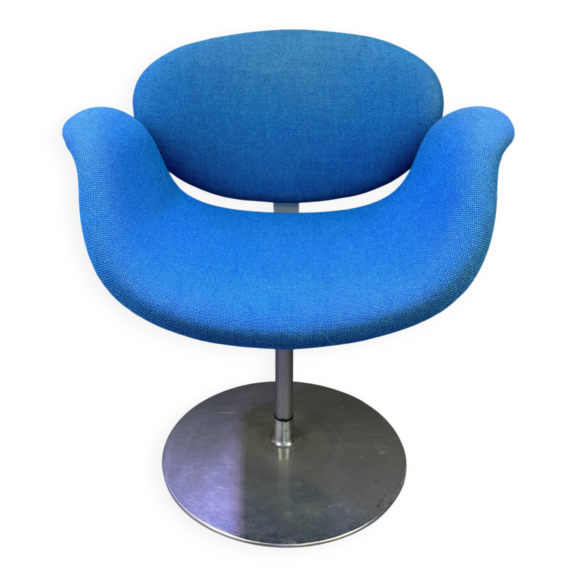 Chaise Little Tulip de Pierre Paulin bleu