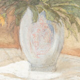 Art Déco Flowers, Aquarelle on thick Paper, 64 x 74 cm