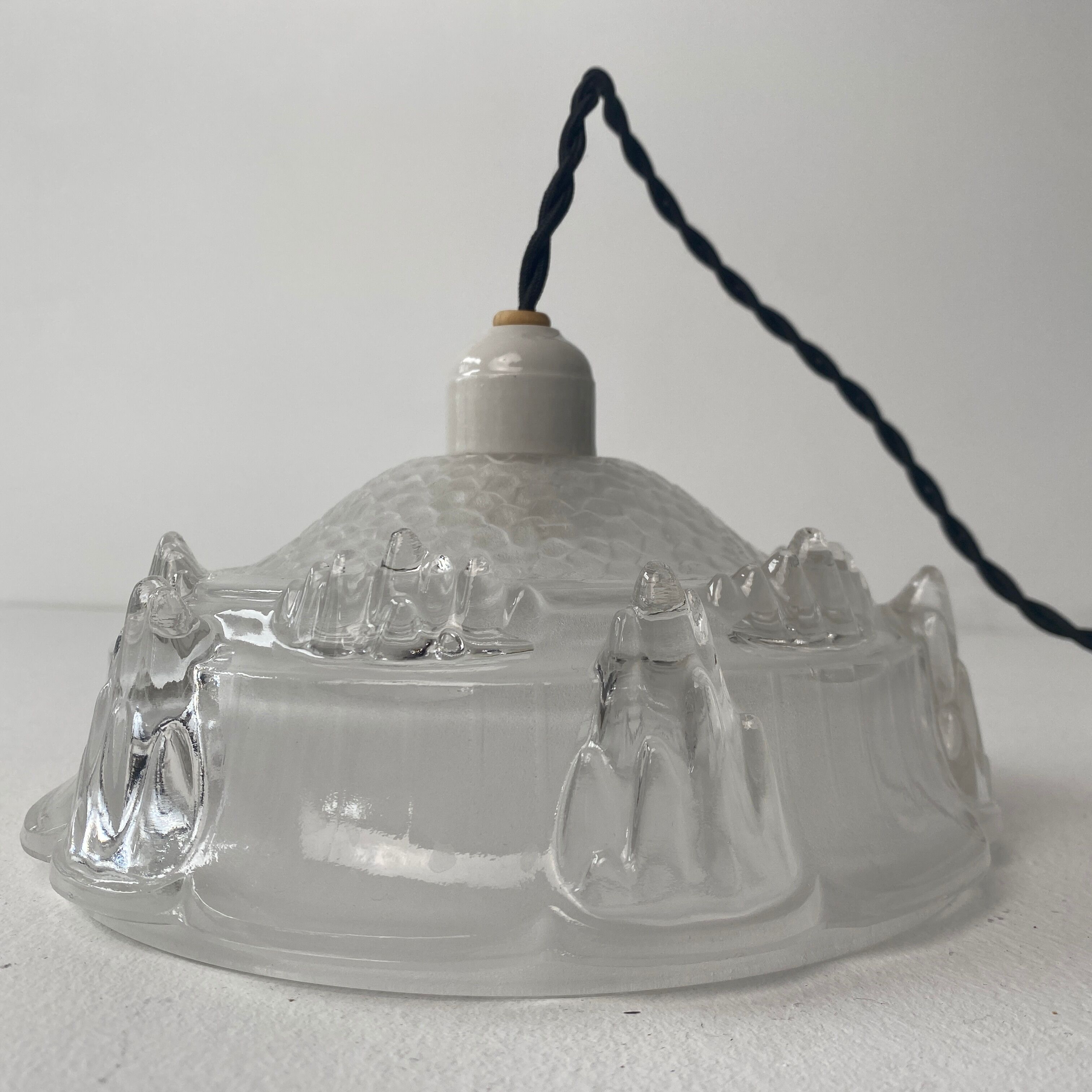 Lot 3 old pendant lamps ezan art-deco