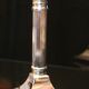 Louis XVI-style silver metal square-shaped candlestick