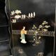 Chinoiserie style furniture. Mother-of-pearl, steatite, jade marquetry.