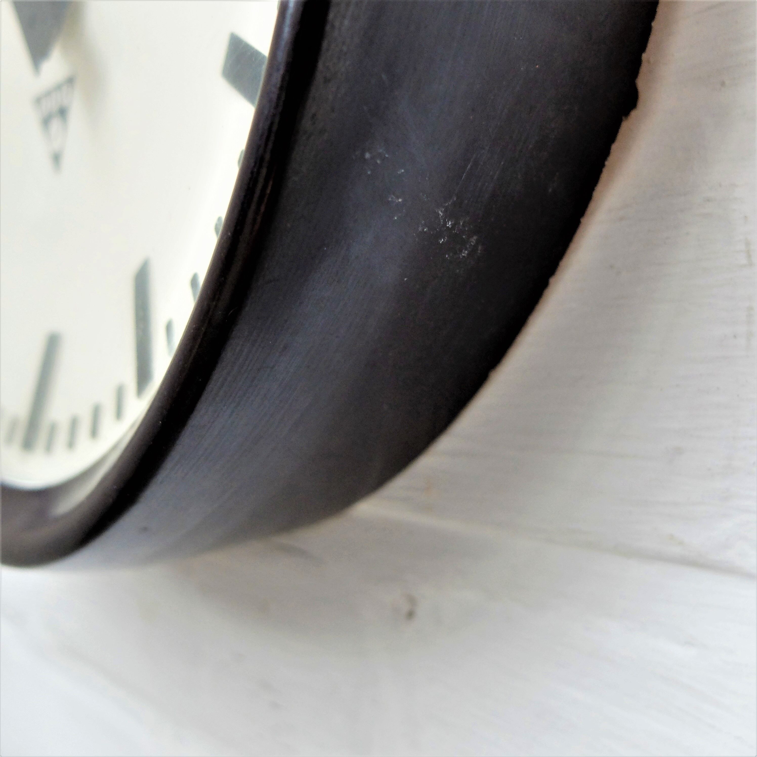 Industrial bakelite wall clock