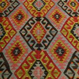 Large Green Handmade Vintage Kilim Rug, 184x309Cm